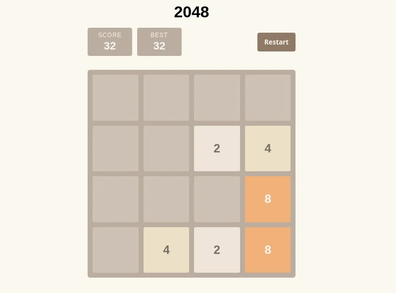 Building a Tiny 2048 Clone with Vanilla JavaScript